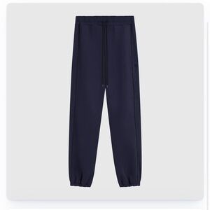 9dcc PREMIUM FLEECE JOGGERS IN SAPPHIRE WITH SATIN PIPING - small